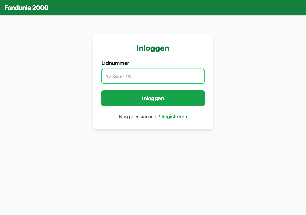 Inlogpagina